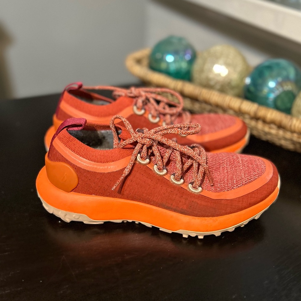 Allbirds Trailrunner SWT Diablo Orange Cream Sneakers Size 8.5 - Picture 8 of 12